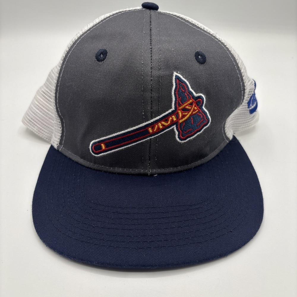 Atlanta Braves Chop On Trucker Hat Mesh Snapback Cap NAPA MLB Baseball